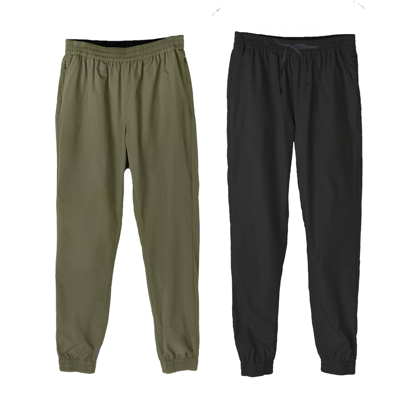 SPLICE clothing Phoenix Reversible Joggers black and olive green