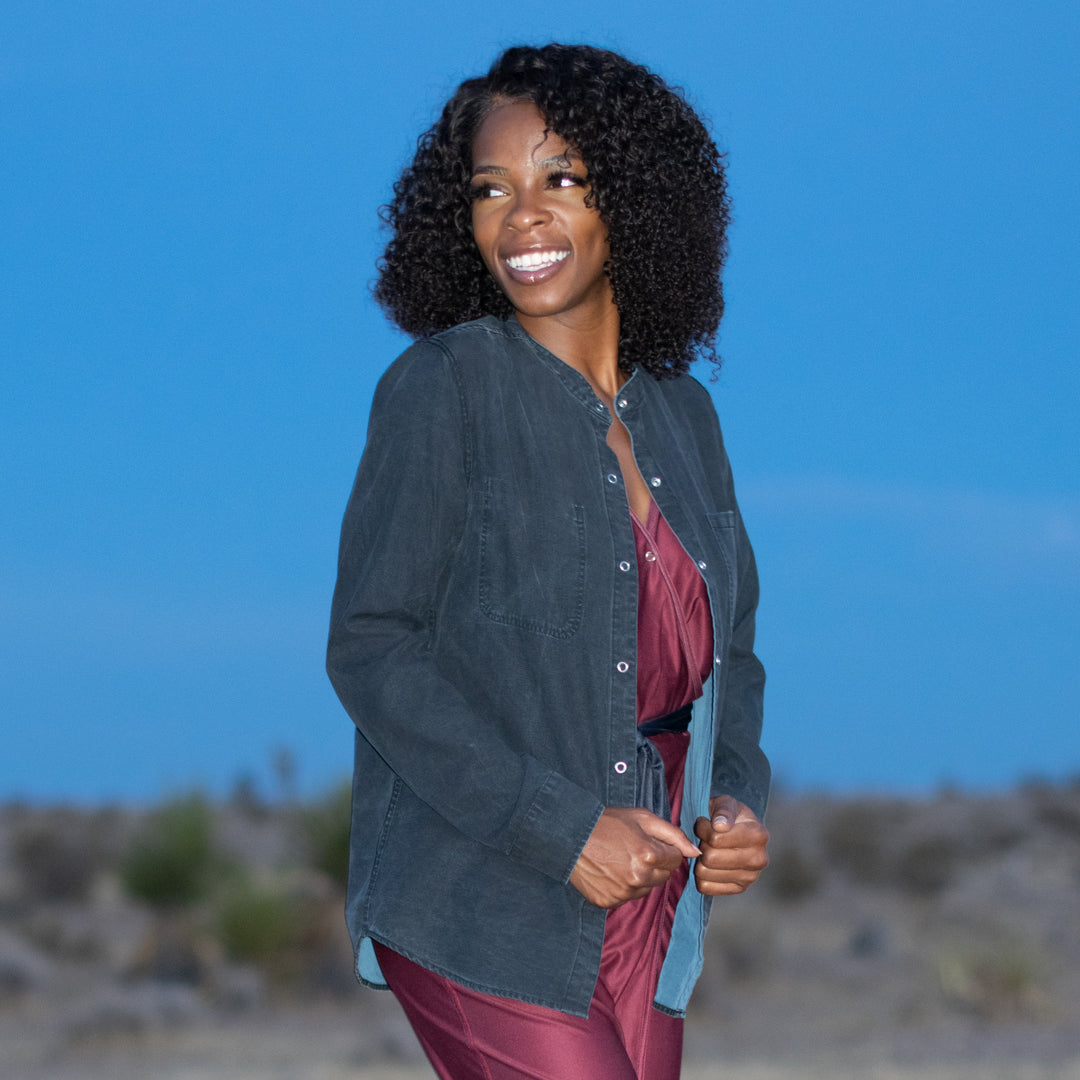 Dubai Reversible Snap-Up Shirt | Reversible Travel Clothing