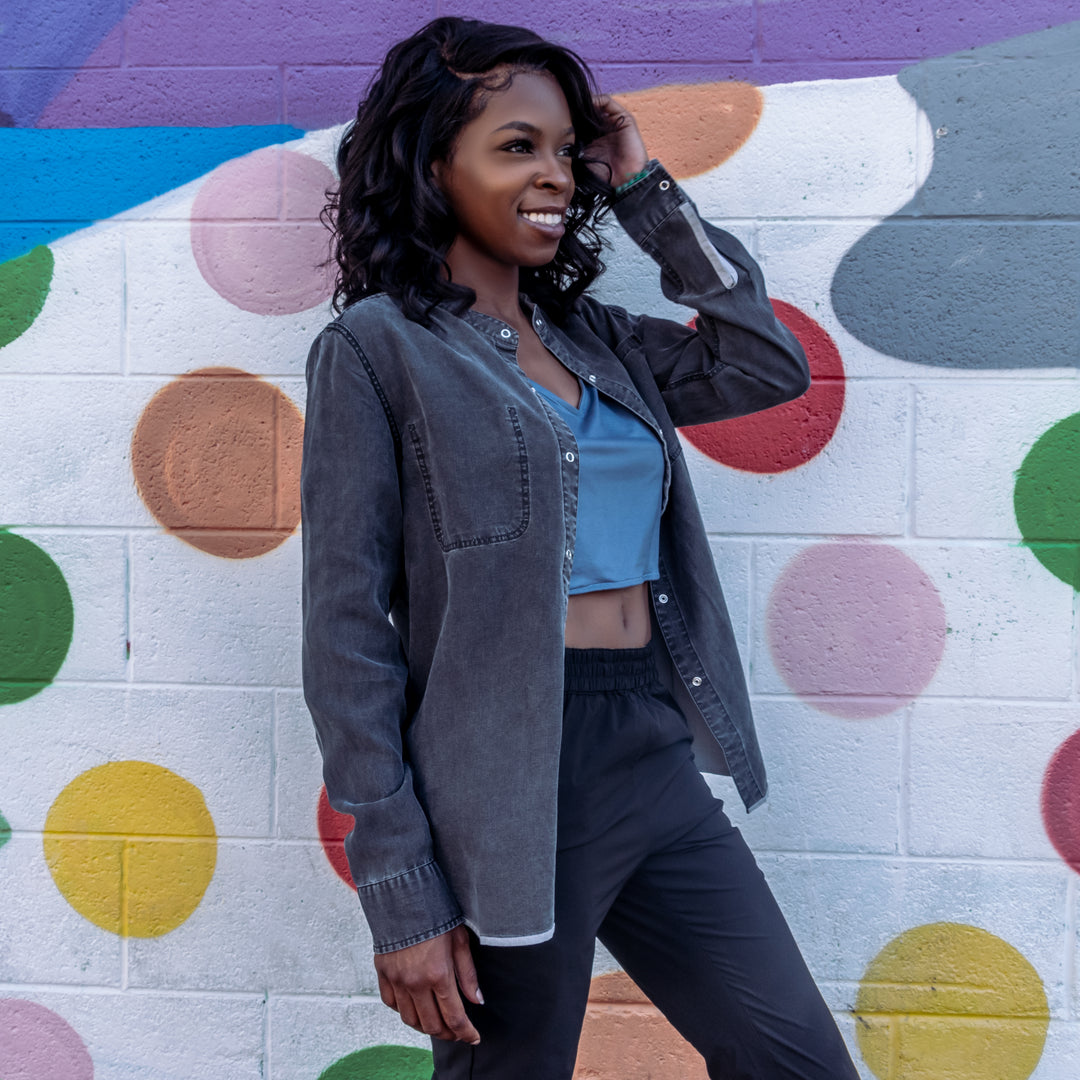 Dubai Reversible Snap-Up Shirt | Reversible Travel Clothing