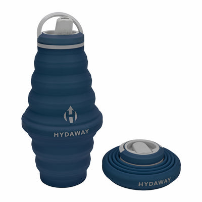 Hydaway 25 oz collapsible water bottle navy