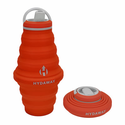 Hydaway 25 oz collapsible water bottle red
